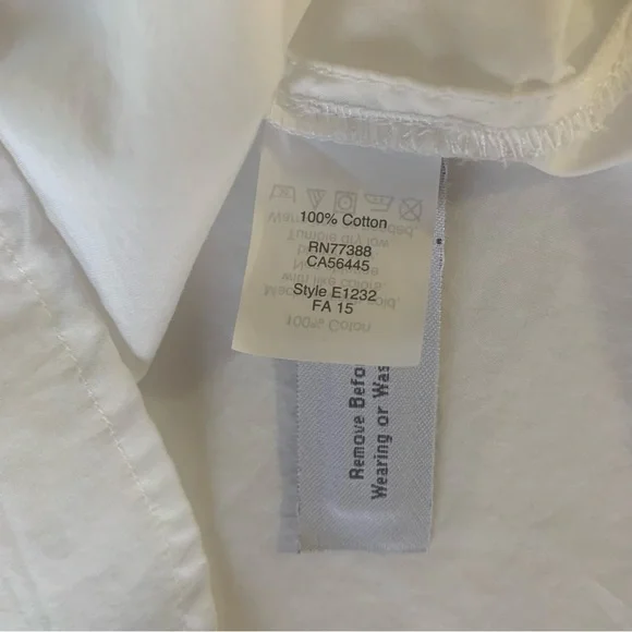 Madewell White Button Down Long Sleeve Top Womens Size Small - Picture 3 of 11